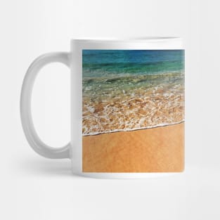 green ocean waves Mug